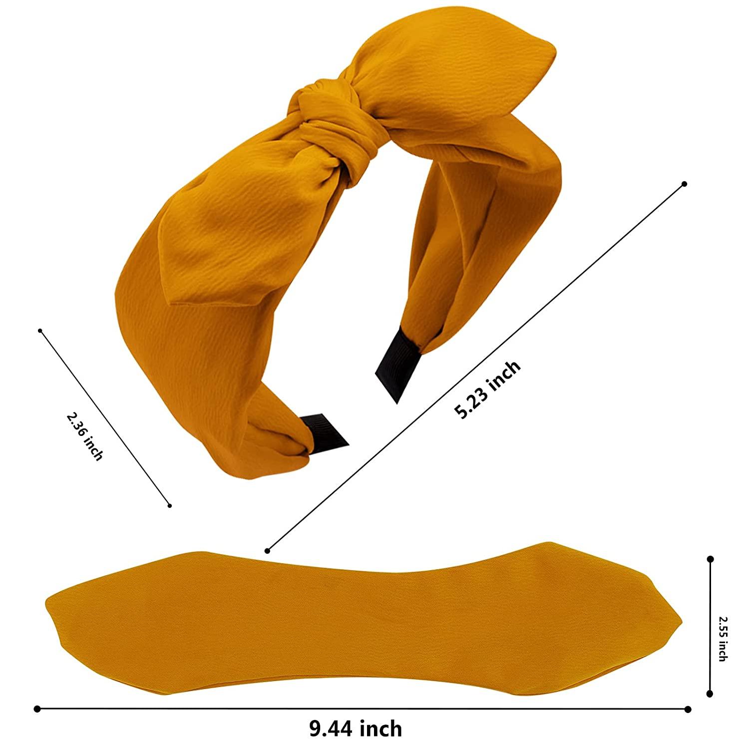 Jaciya 6-Pack Knotted Bow Headbands for Women Stylish Turban