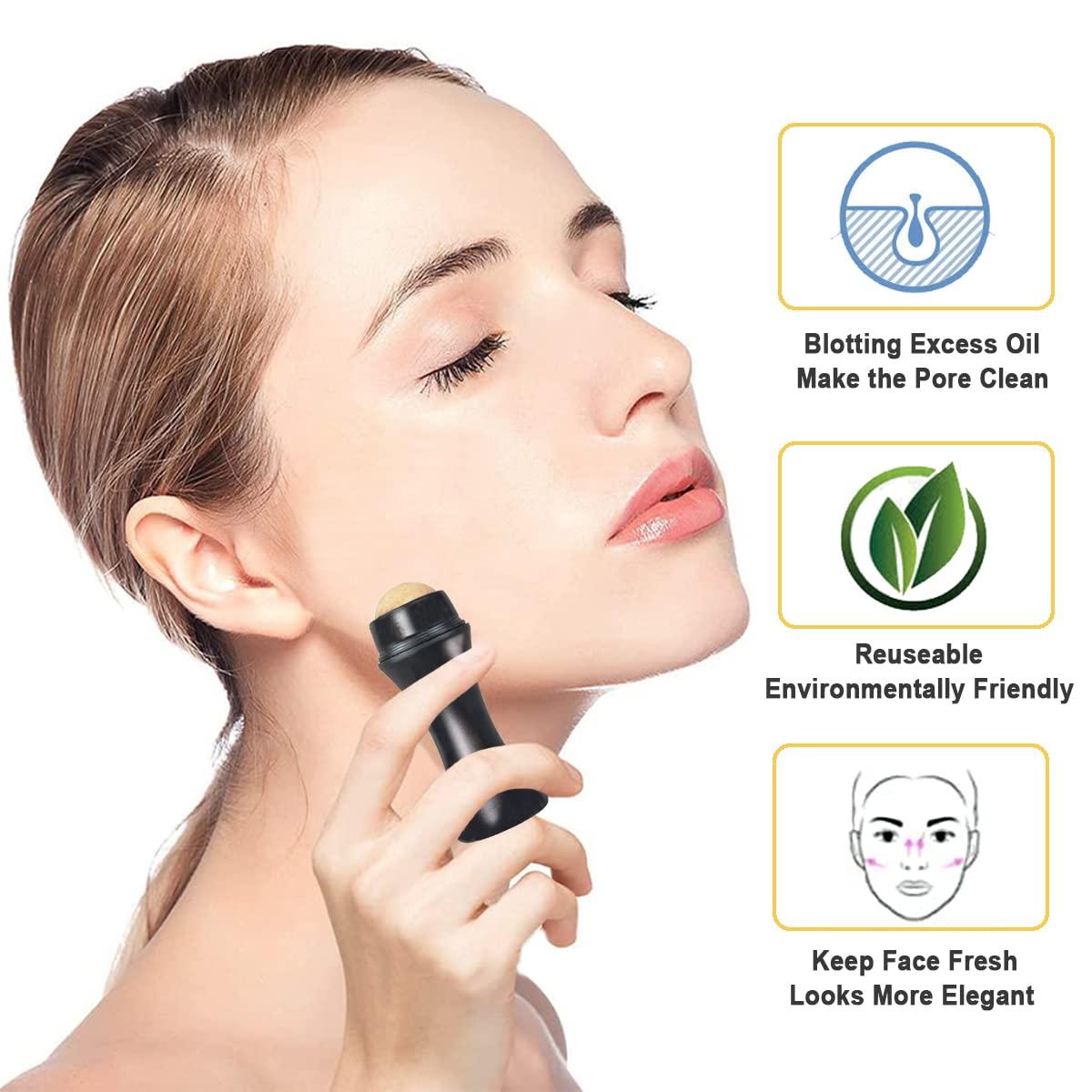 NGUP Oil Control On The Go Volcanic Face Roller Facial Blotting Tool