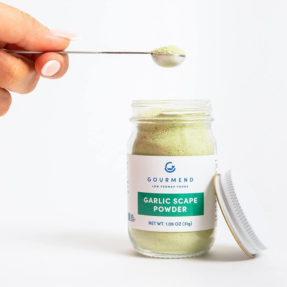 Gourmend Foods Garlic Scape Powder Monash Certified Low FODMAP, Filler