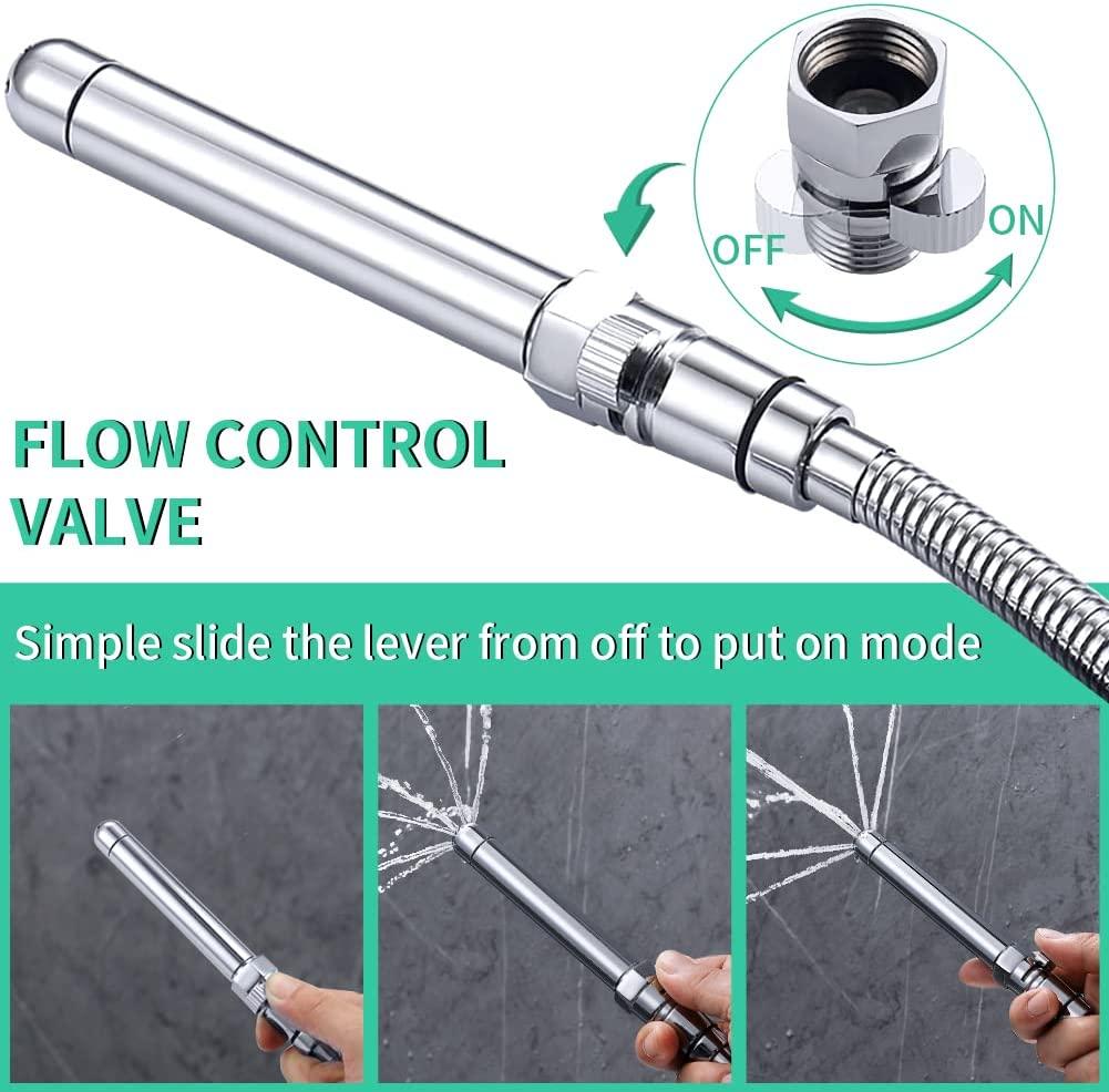Shower Enema System with 100 Hose, Diverter & Water Control Valve