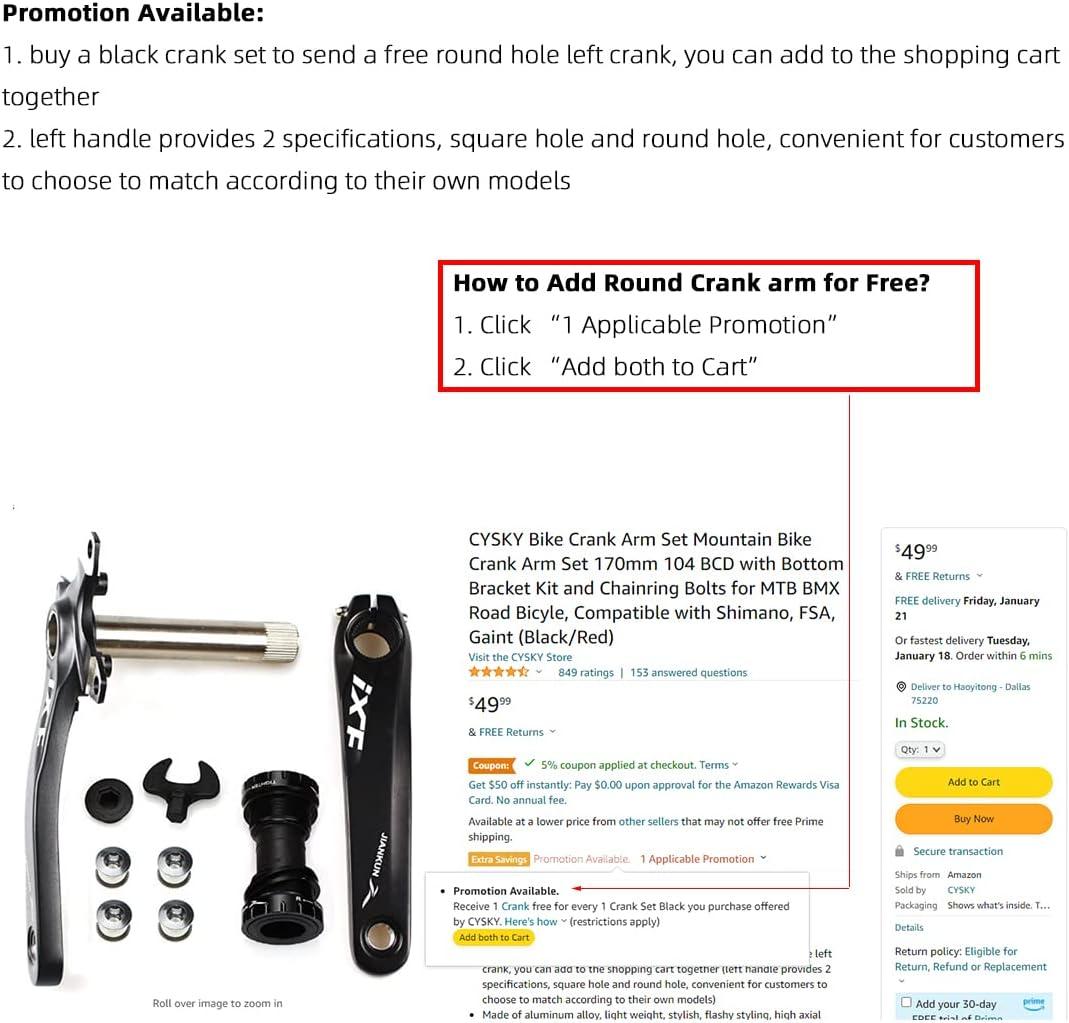 Cysky crankset deals