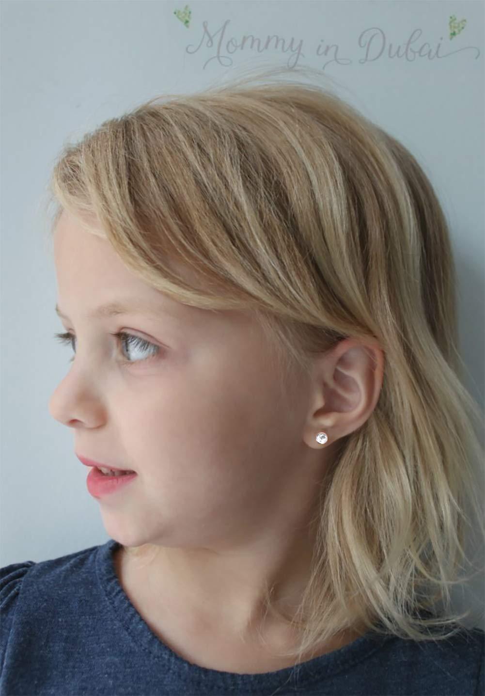 2 Pcs Ear Piercing Kit, Anzero Disposable Sterile Ear Piercing Kit Painless  Ear Piercing Gun Tool with Built-in 5mm Hypoallergenic Ear Studs