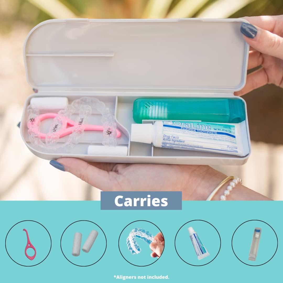 CAPSULE DENTAL Retainer Travel Case Retainer, ToothBrush, Toothpaste