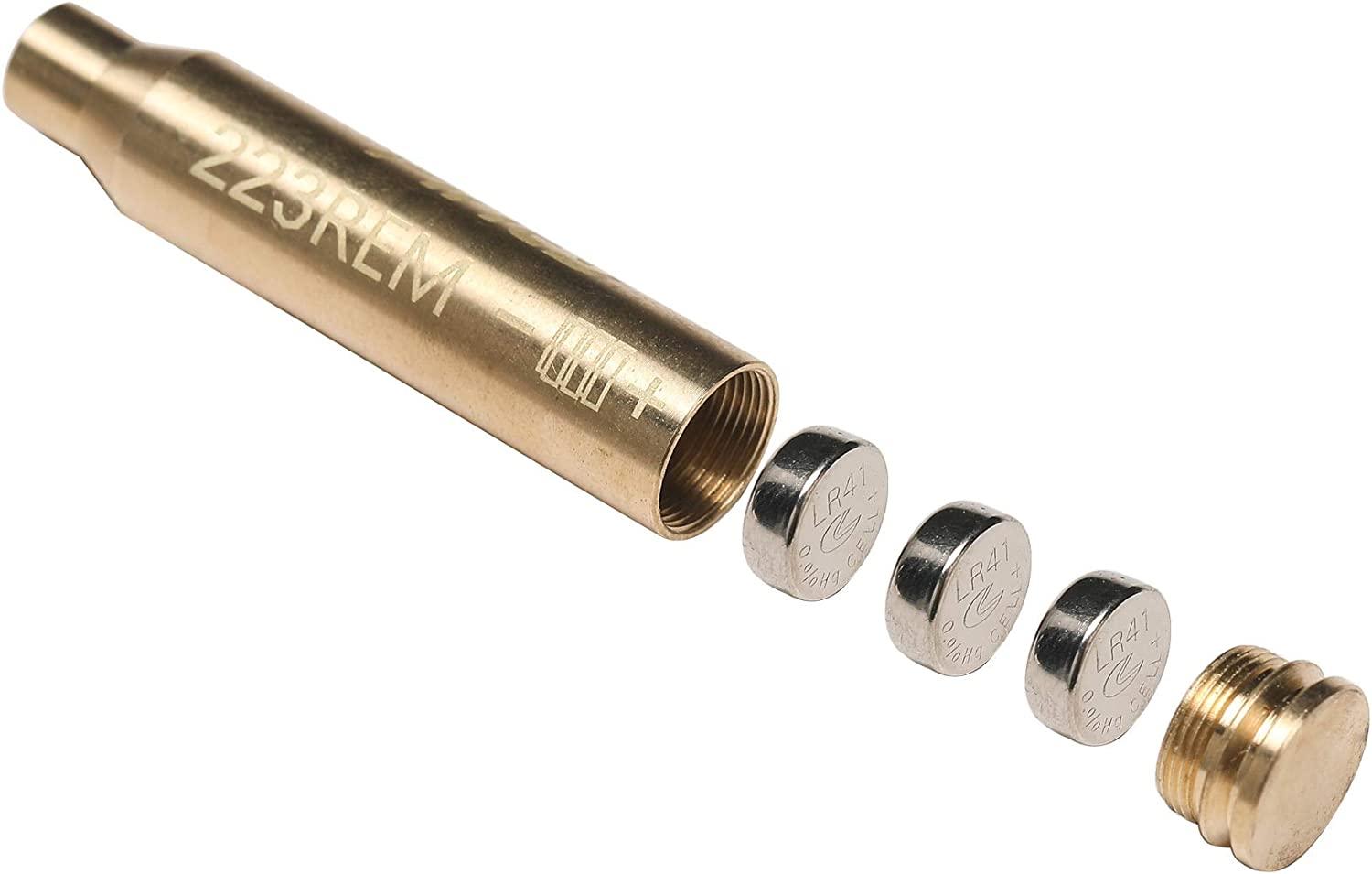 Pinty Laser Boresighter, Red Dot Laser Bore Sight Pistol Carbine Rifle