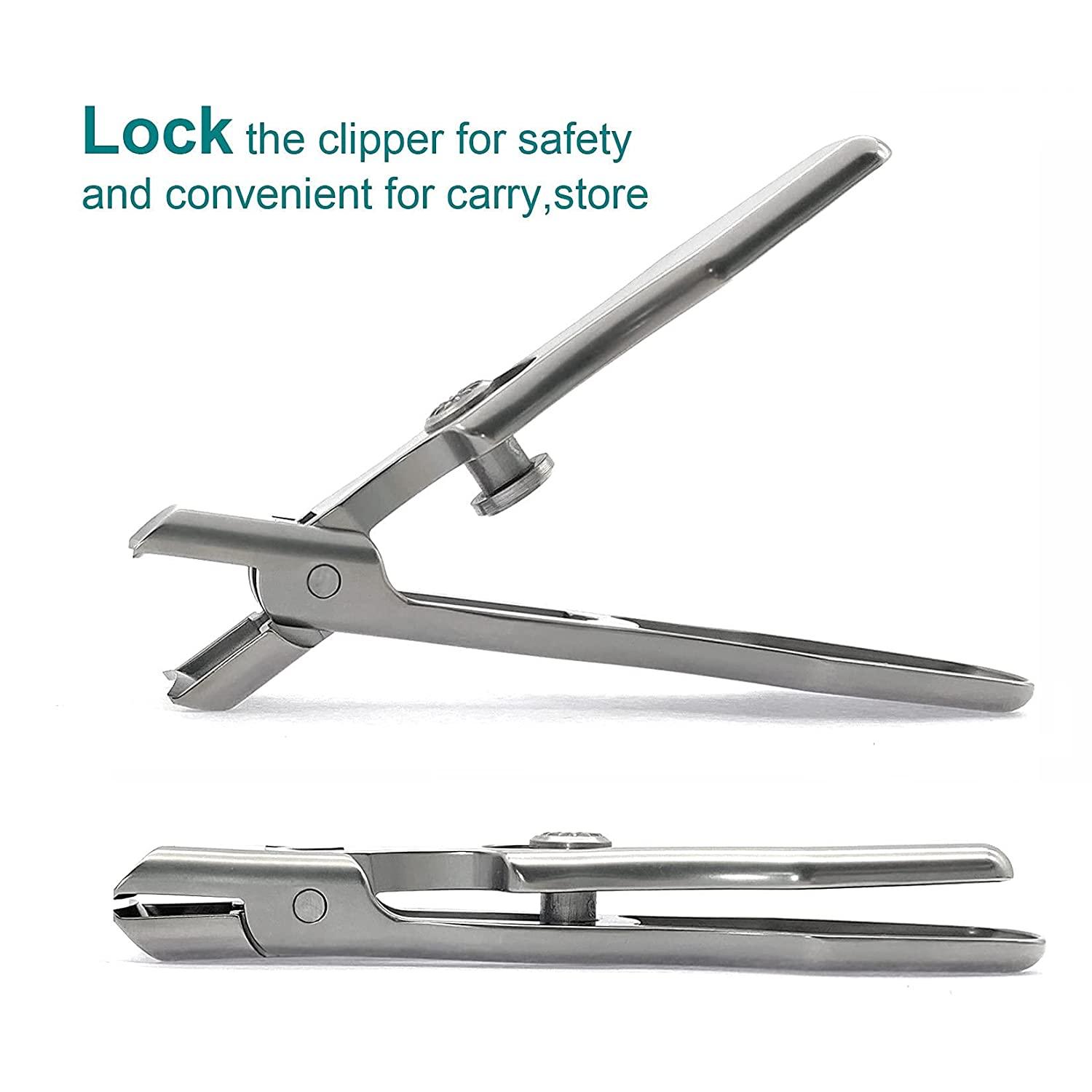 VOGARB Nail Clippers for Thick Nails Extra Wide Jaw Opening Large Long