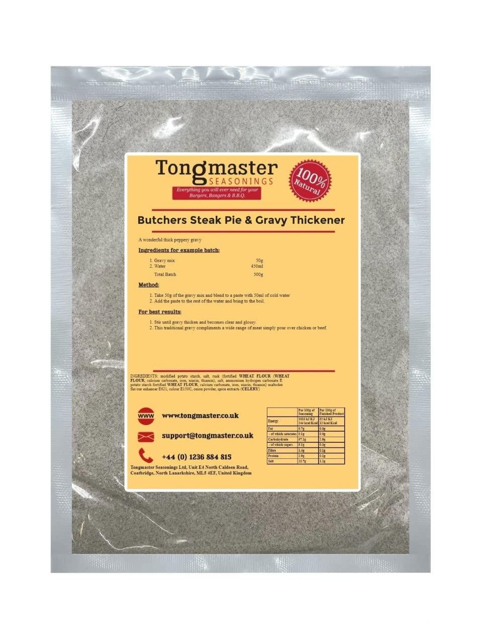 Butchers Steak Pie Seasoning & Gravy Thickener 200g