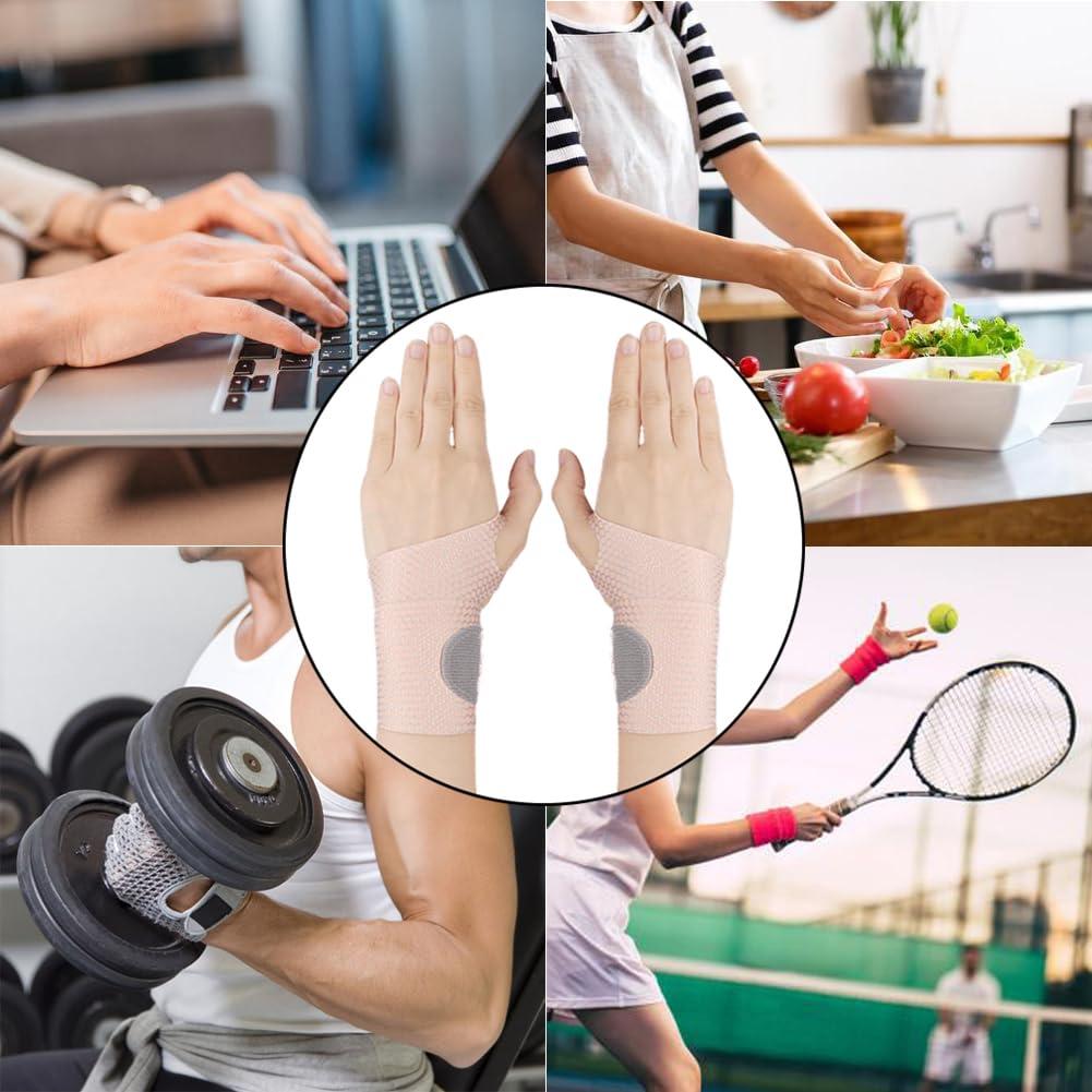 Ultra-Thin Wrist Brace (2Pcs) Lightweight Compression Support