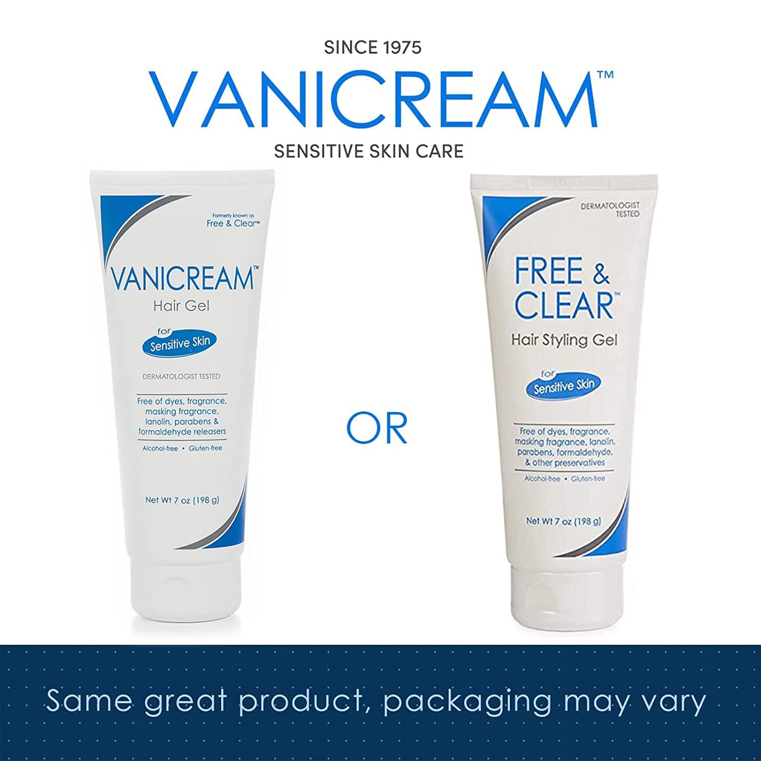 Vanicream Hair Styling Gel Fragrance and Gluten Free For Sensitive Skin  Unscented 7 Oz Packaging May Vary