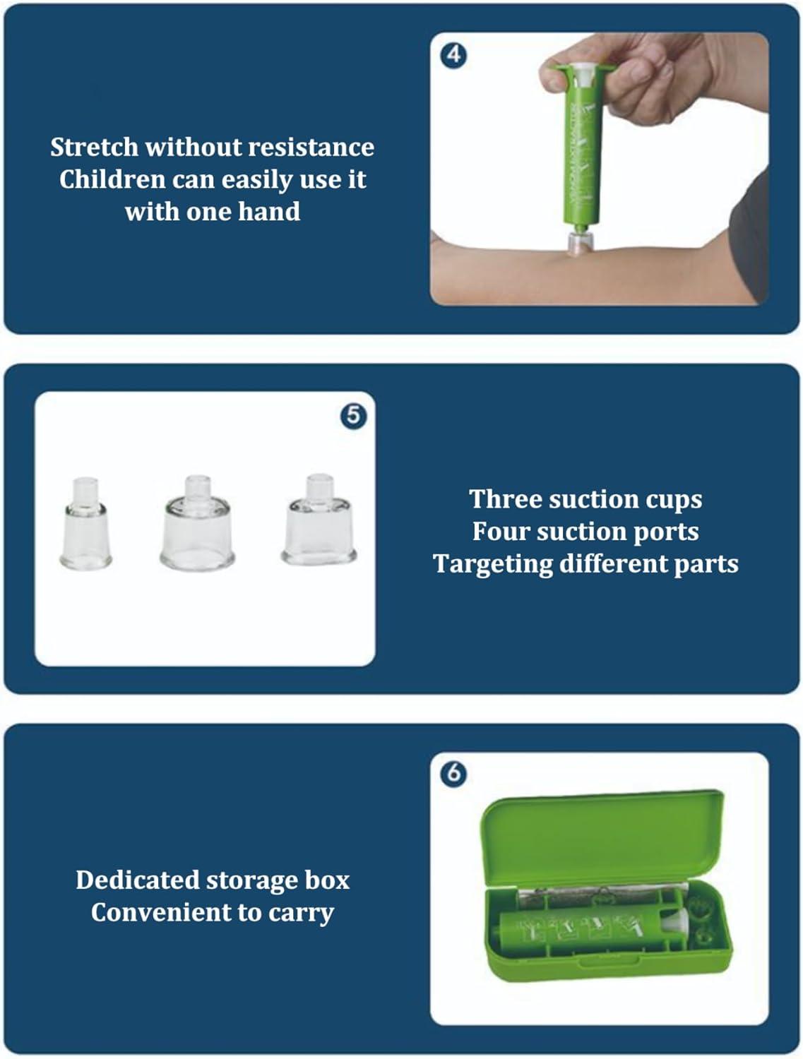 Havamoasa Bug Bite Suction Tool with Suction Cup Poison Remover & Extractor Kit for Hiking and