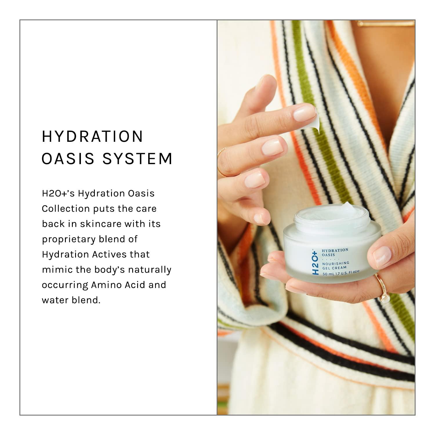 H2O+ Hydration Oasis Nourishing Gel Cream, HydroAmino Infusion, Mini Hyaluronic Acid Improve
