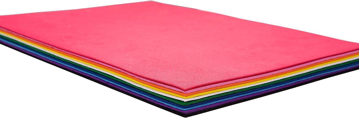 MECCANIXITY EVA Foam Sheets Pink 9.8 Inch x 9.8 Inch 7mm Thick Crafts Foam  Sheets for Costumes, Arts and Crafts Projects Pack of 6