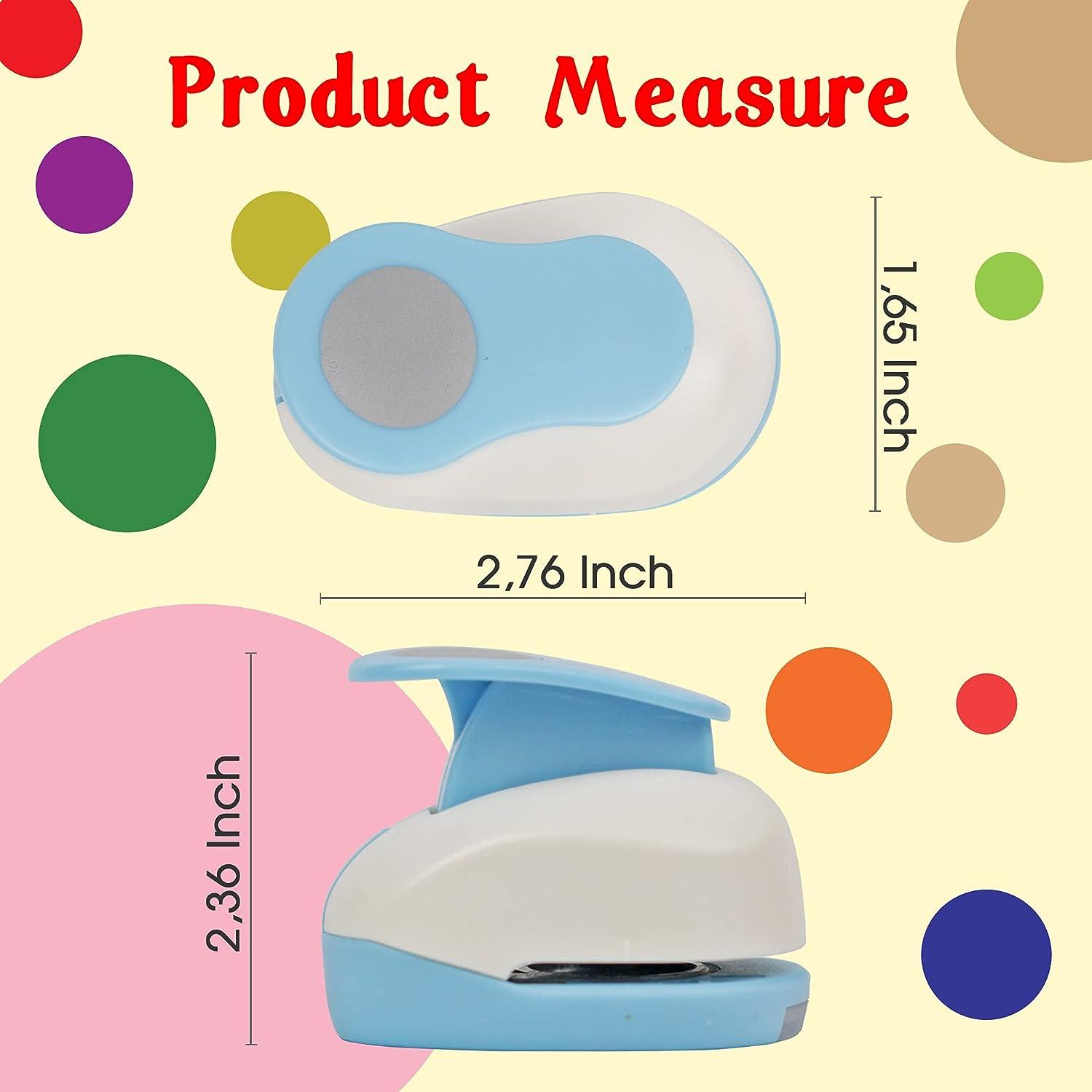 ECOHU Circle Hole Punch for Craft Sizeout 1-Inch Paper Punch Shapes Craft  Lever Punch Handmade Paper Tool Circle Punch for Scrapbook Festival Cards  DIY Arts