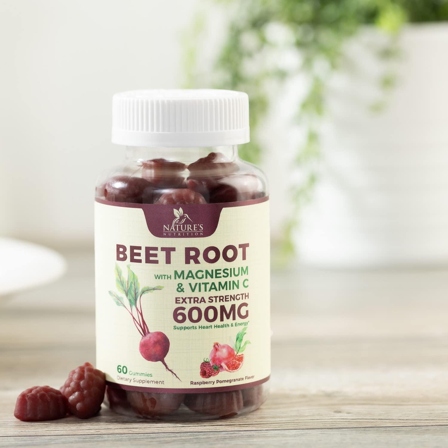 Beet Root Gummies with Magnesium & Vitamin C Extra Strength