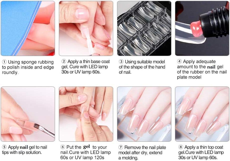 Poly Gel Nail Kit Cat Eye Gel Nail Extension Color Change Nail Builder |  eBay