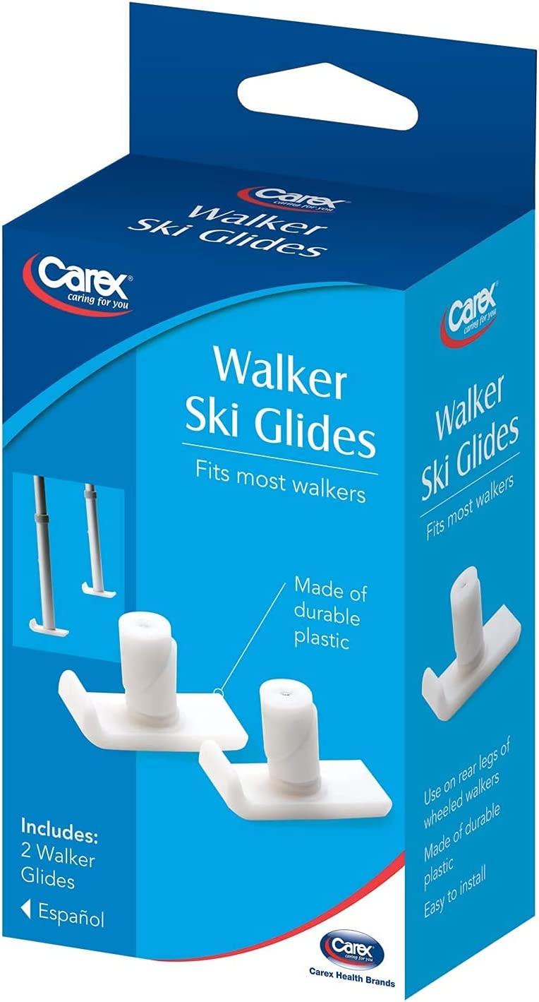 Walker Ski Glides Pair A80900 2ct Smooth Mobility Solution for Walkers