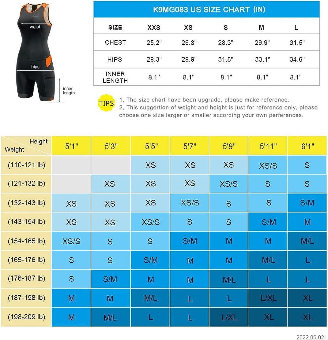 Women's Sleeveless Triathlon One-Piece Suit Padded Quick