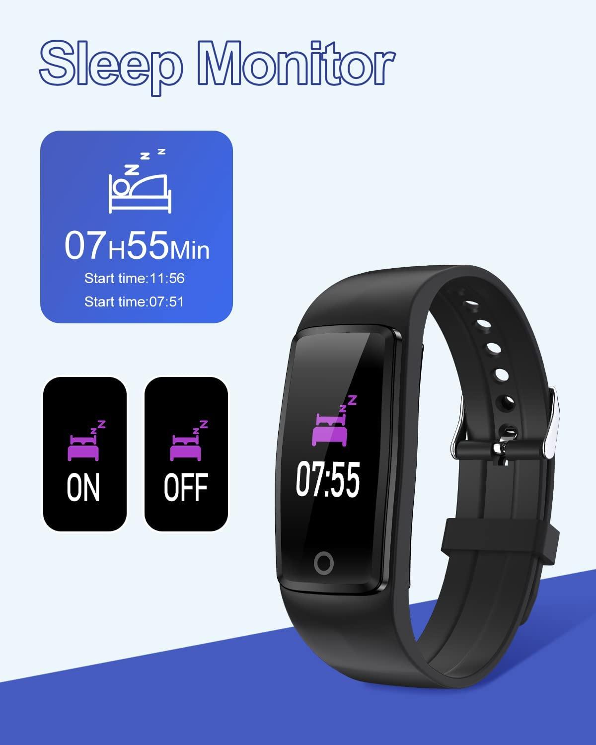 FITNESS TRACKER WATCH, NO APP Or Phone Required, 3ATM Waterproof, Heart