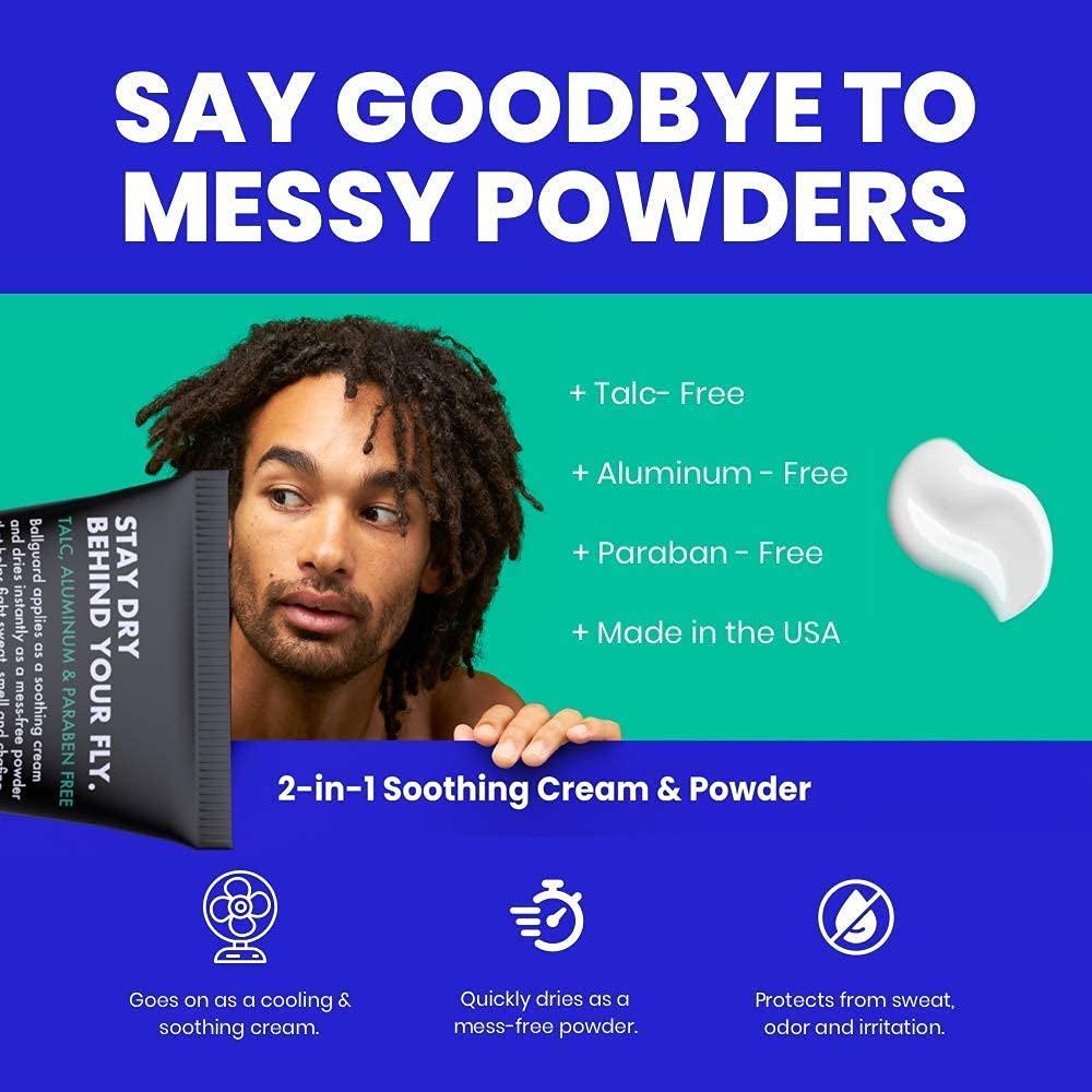 Ballsy Ball Deodorant for Men, Ballguard, AntiChafing, AntiItch Ball