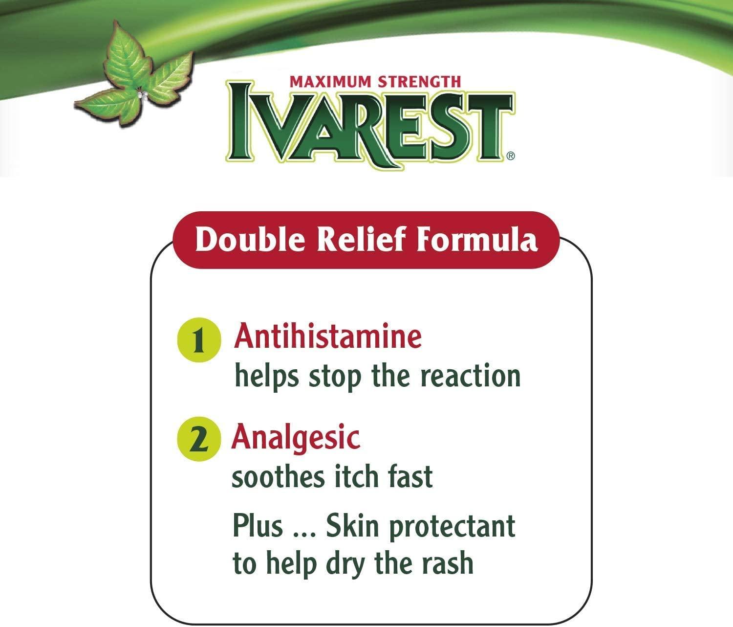 Ivarest Maximum Strength Poison Ivy Itch Relief Medicated AntiItch