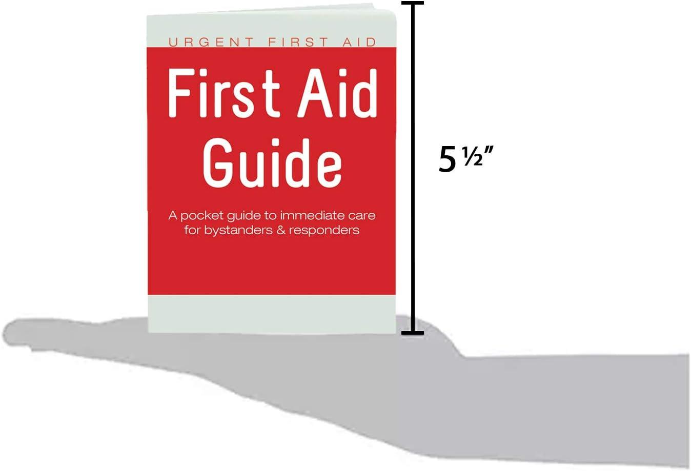 Urgent First Aid Guide with CPR & AED 52 Pages Full Color First Aid Booklet by Urgent First