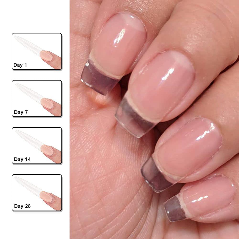 The 'Crystal Clear' gel nails are perfect if you bite your nails! They... | gel  nail stickers | TikTok