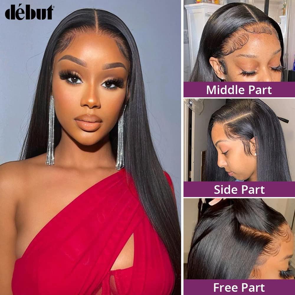 Human hair wigs with lace closure best sale