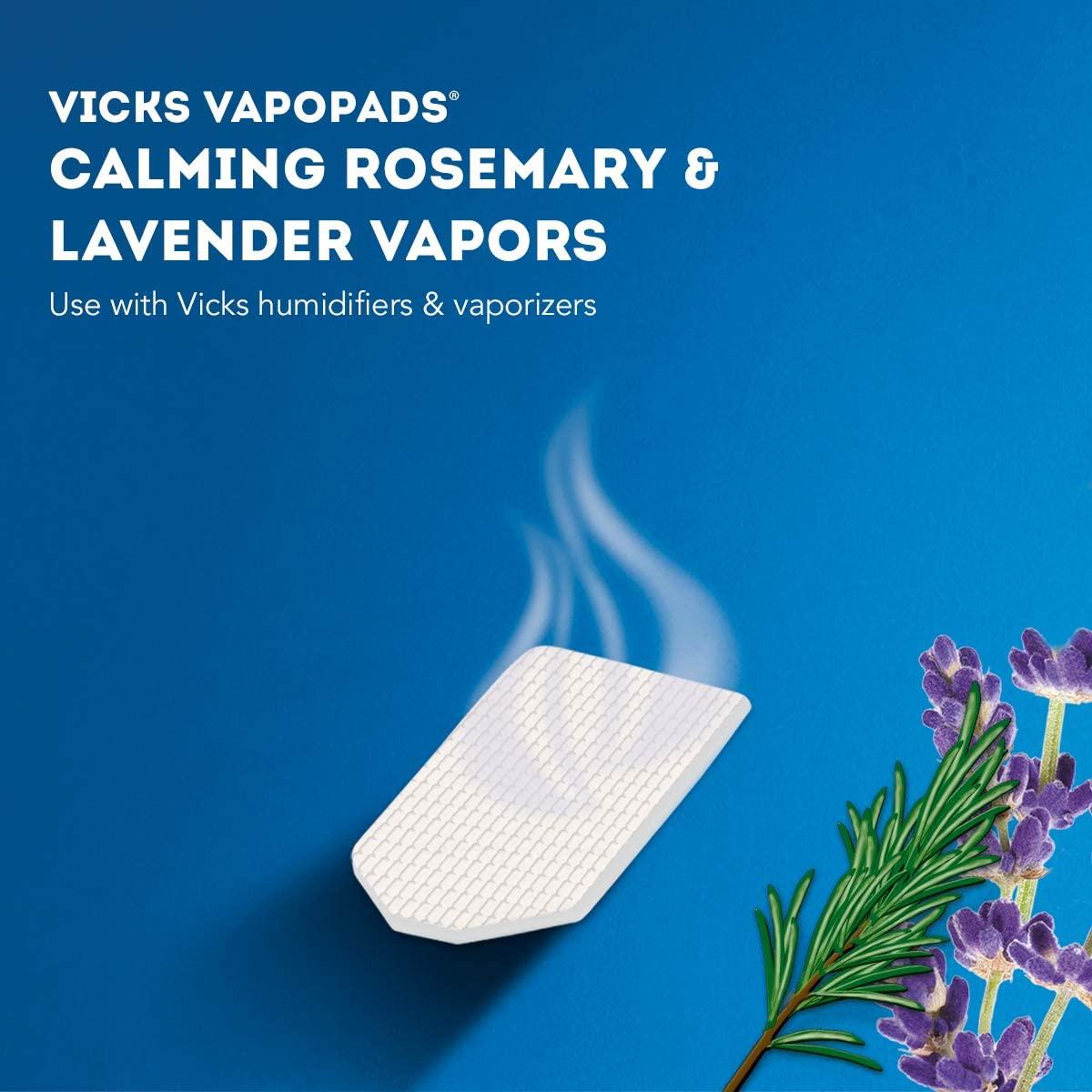 Vicks Sleepytime Waterless Vaporizer Scent Pads Rosemary Lavender and