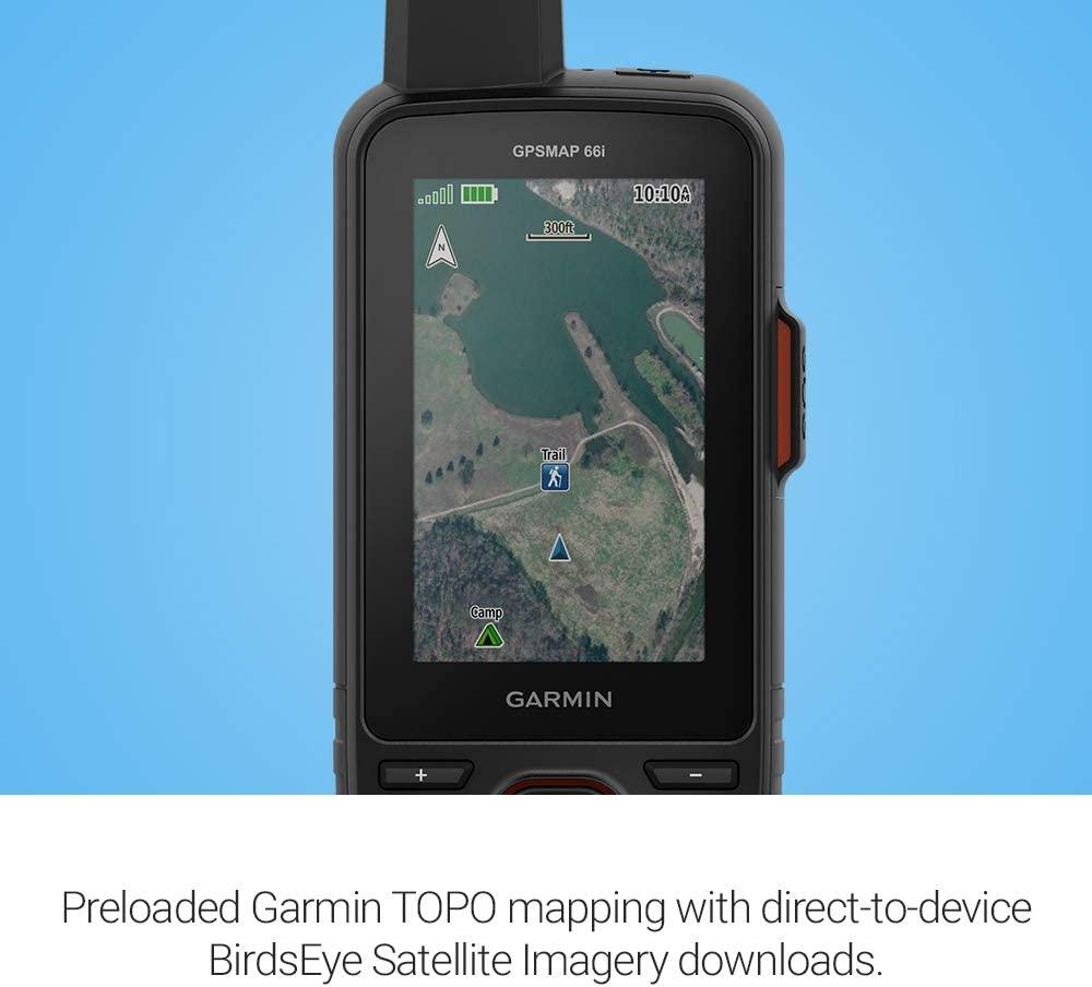 Garmin GPSMAP 66i, GPS Handheld and Satellite Communicator, Featuring