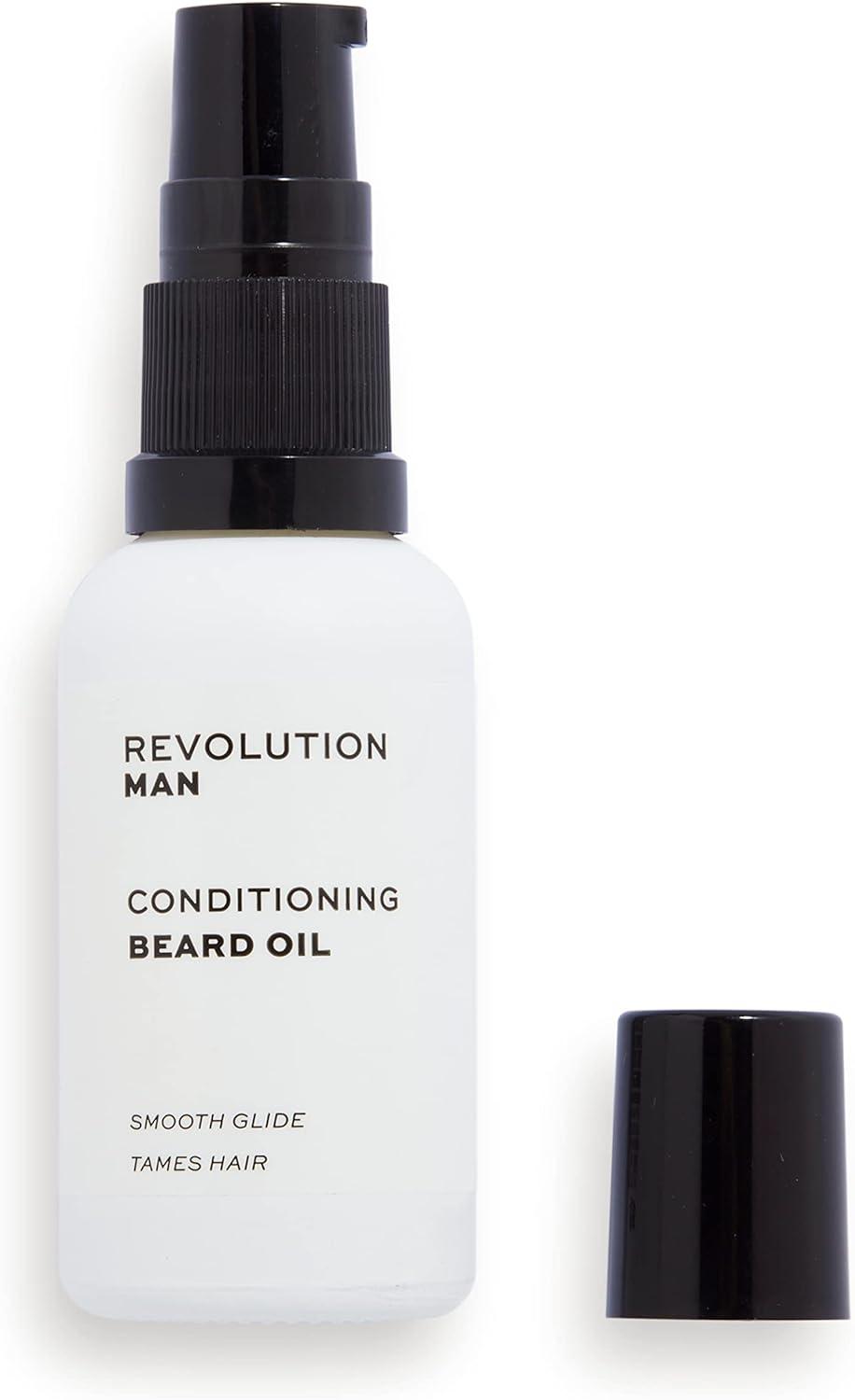 Revolution Man Conditioning Beard Oil 30ml Clear