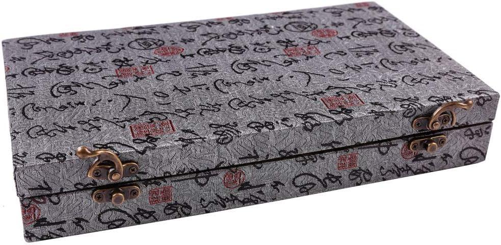 HorBous 10 PCS Chinese Calligraphy Set Inkstone + Writing and