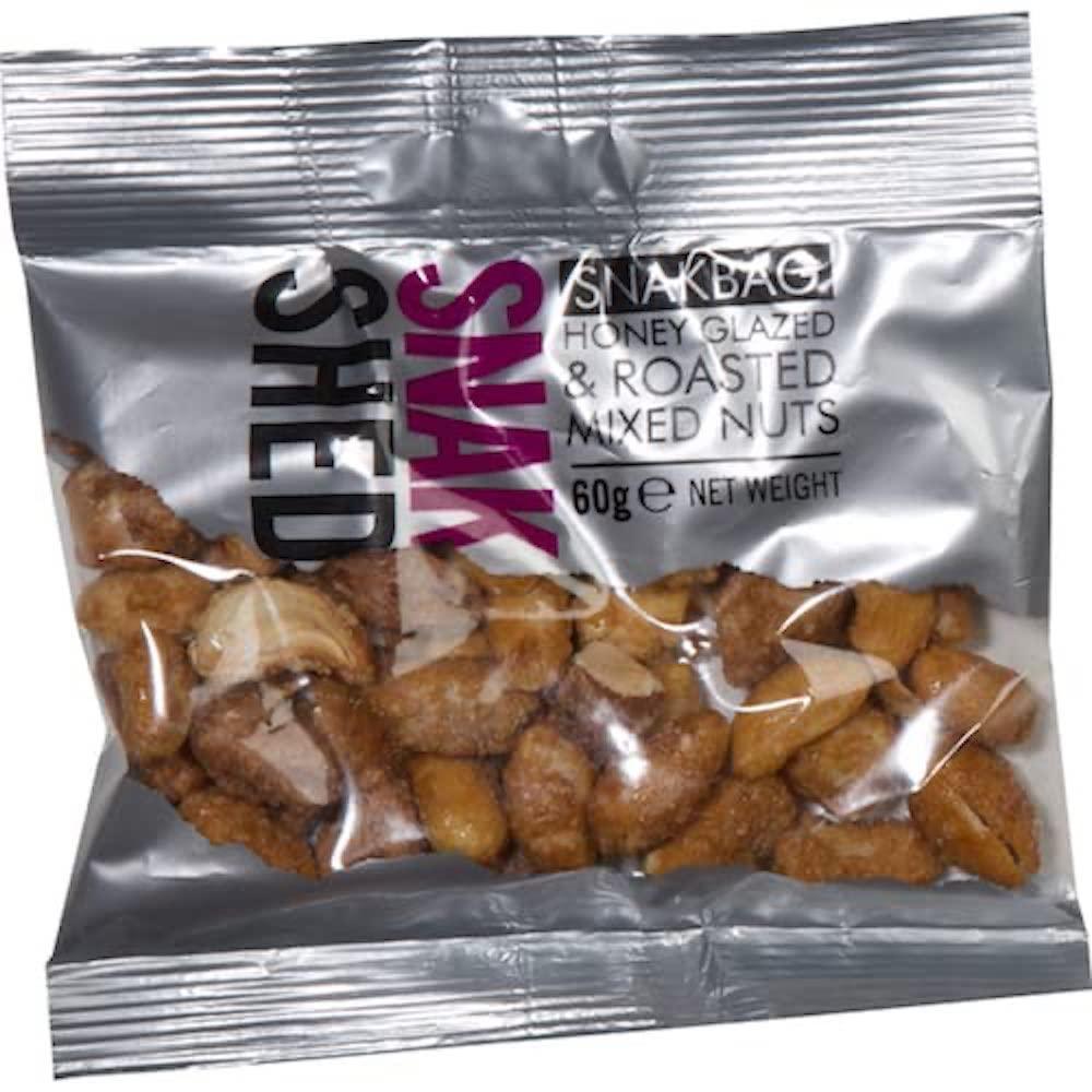 Snak Shed Honey Roasted Mixed Nuts (55g) Premium Honey Glazed