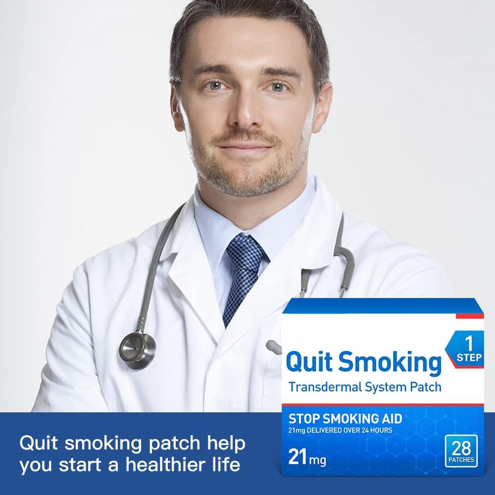 Quit Smoking Patches Step 1 21 mg 28 Patches Effective AntiSmoking Aid