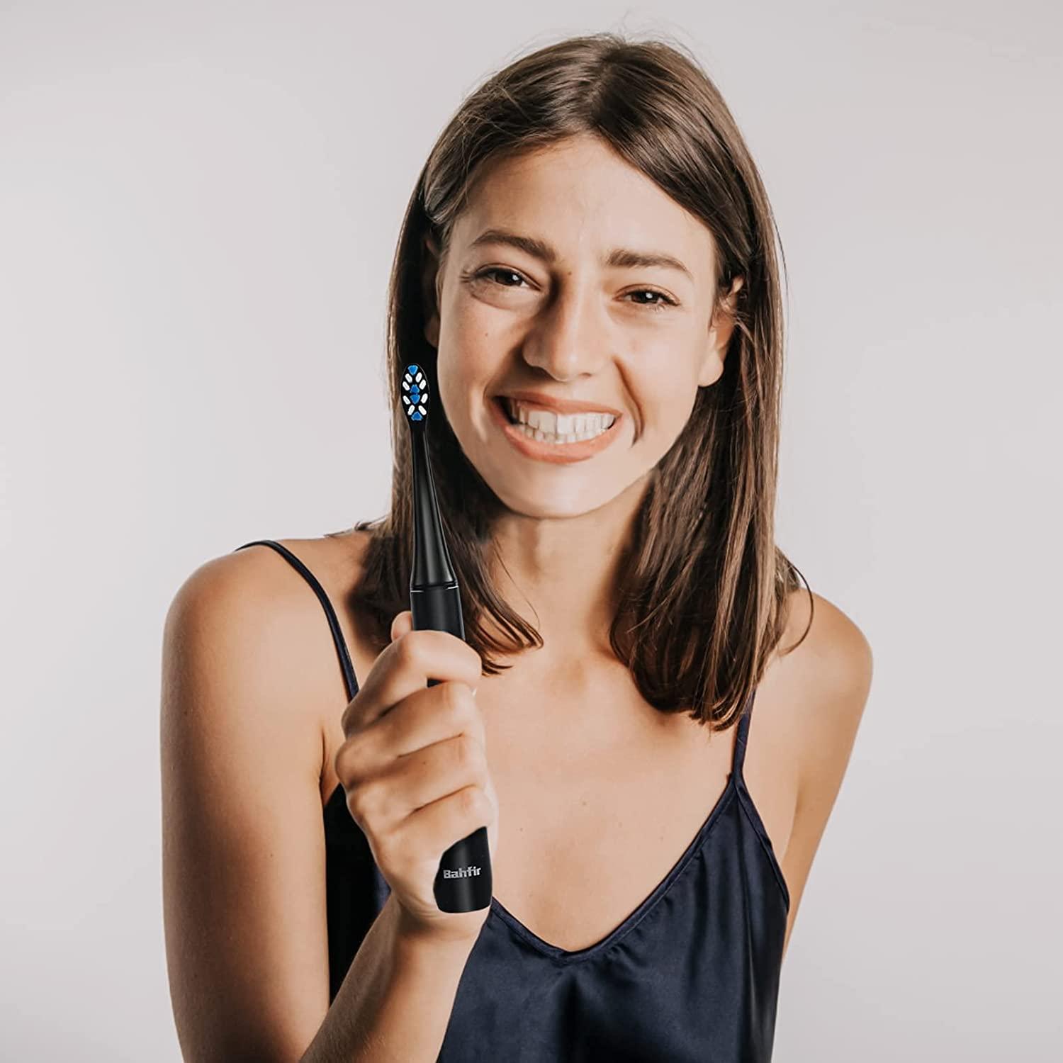 Bahfir Sonic Electric Toothbrush with 8 Heads & Travel Case