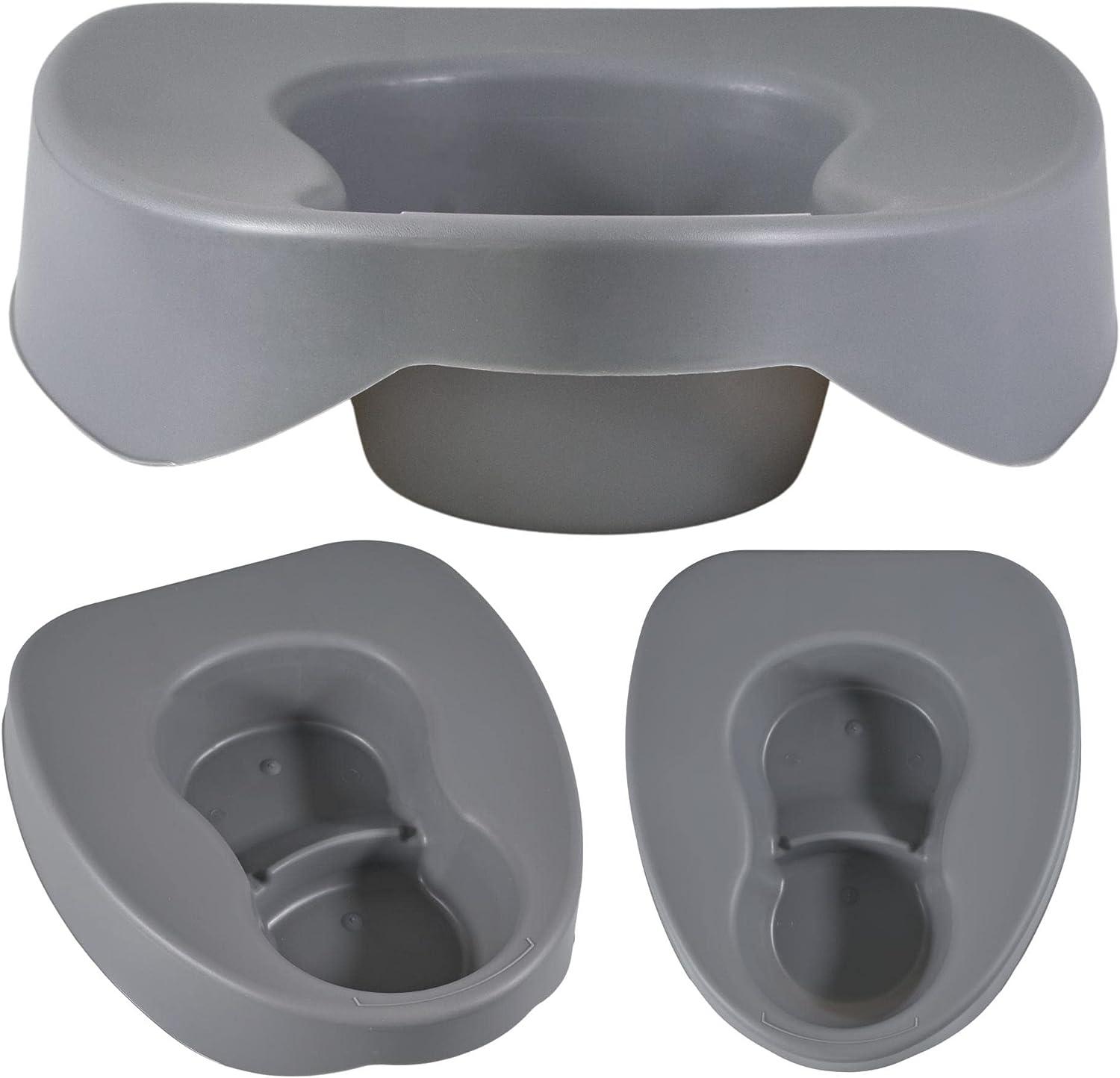 Large Bariatric Bedpan Wide Contoured Stackable Pan Portable & Easy