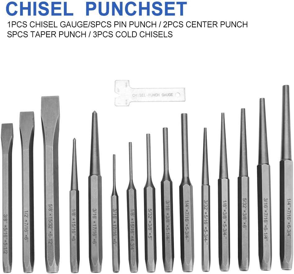 Renekton Punch and Chisel Set Includes Taper Punches Cold Chisels Pin