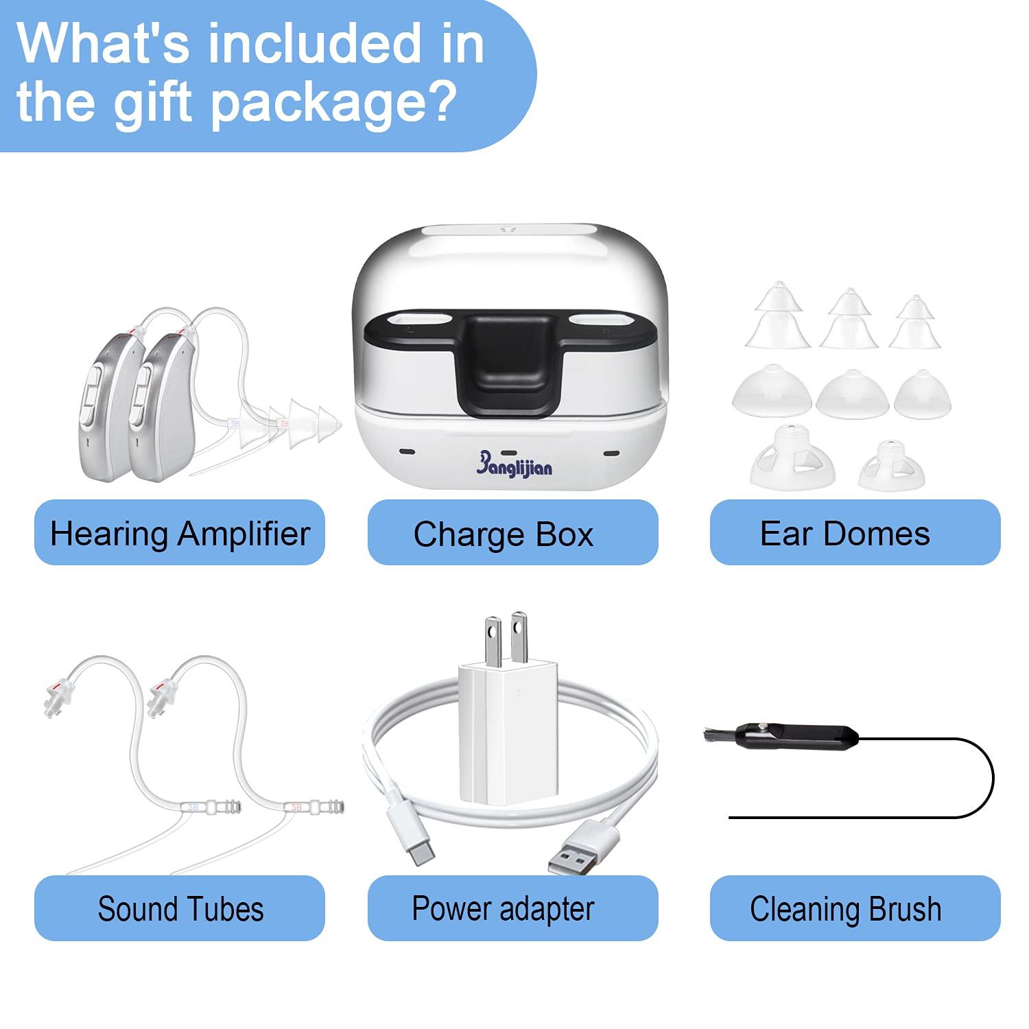 Banglijian Rechargeable Hearing Aids for Adults & Seniors