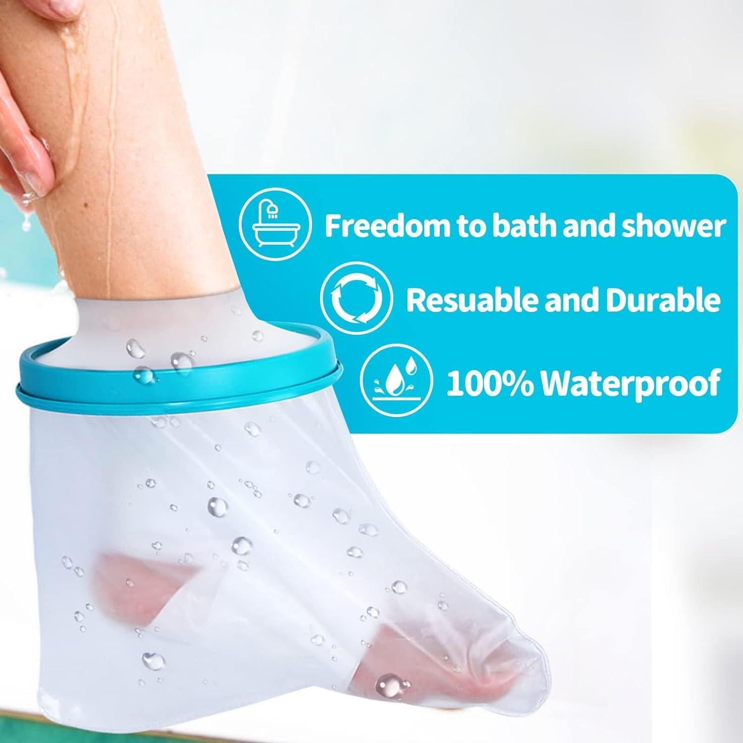 Foot Shower Protector Cast Cover Foot for Shower Foot Protector for