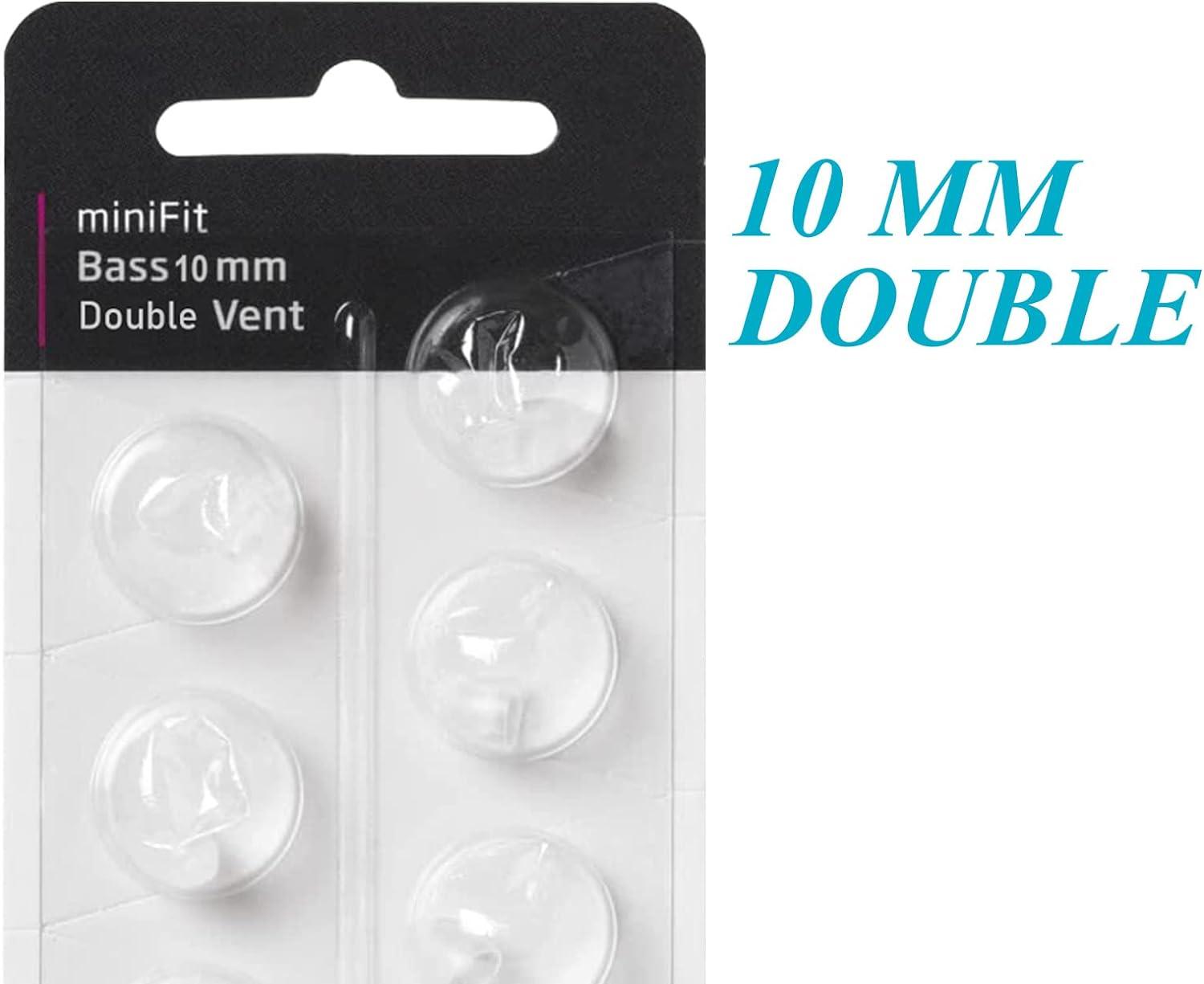 Hearing Aid Domes for Oticon MiniFit Double Vent Bass Domes 3 Packs