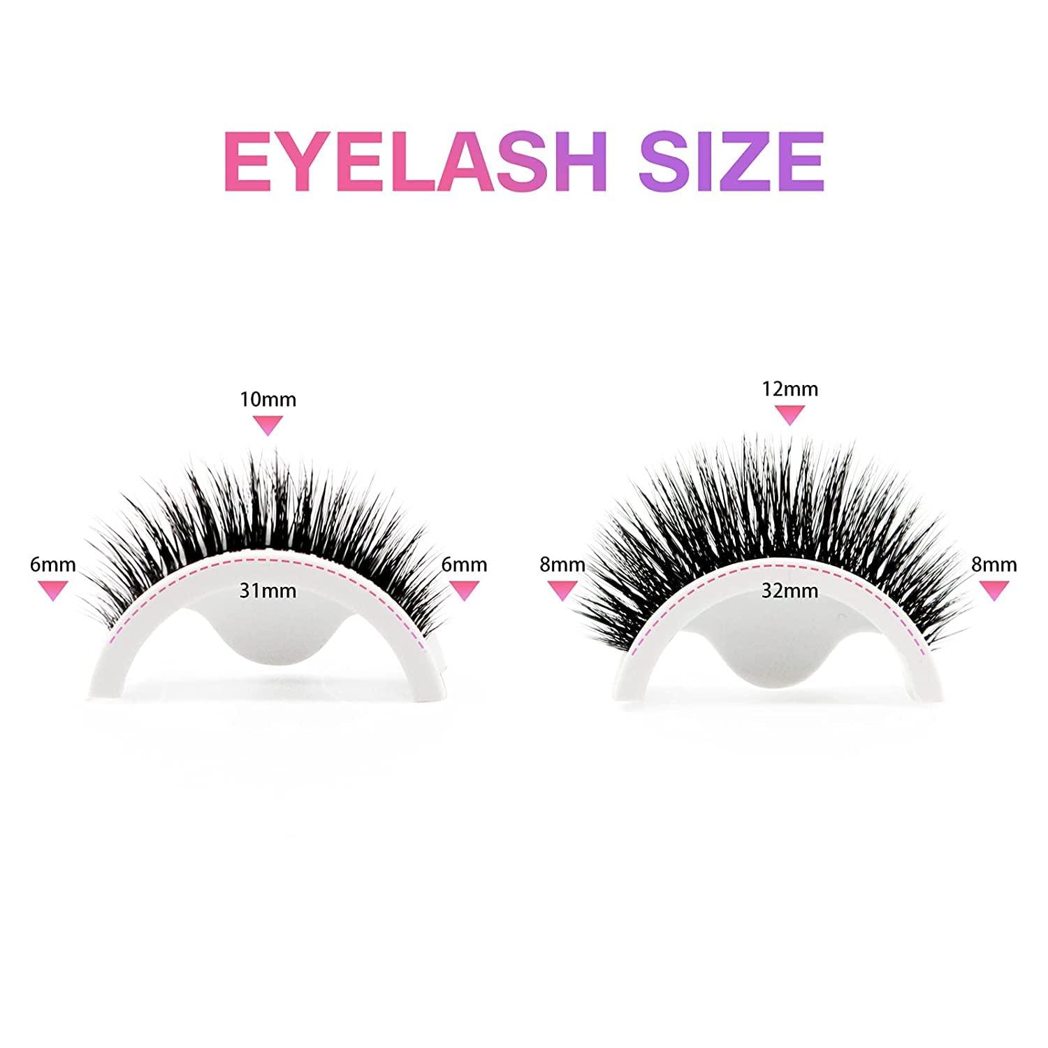 Reusable SelfAdhesive Eyelashes No Glue or Eyeliner Needed, 3 Secs To