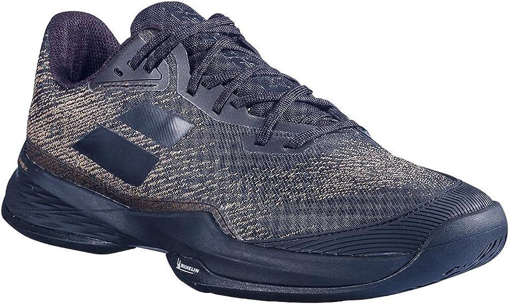 Babolat Jet Mach 3 All Court Junior - Chaussures Tennis Noir/Or, Taille 4 (US)