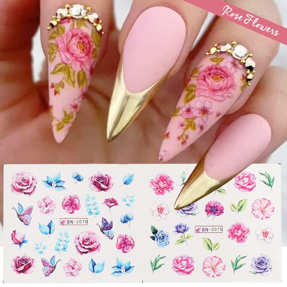 Buy Daisy Nail Art Stickers Decals Summer Nail Stickers for Acrylic Nails  Flower Water Transfer Nail Stickers Nail Art Supplies Daisy Nail Decals  Nail Art Decorations 12 Sheets Online at desertcartINDIA