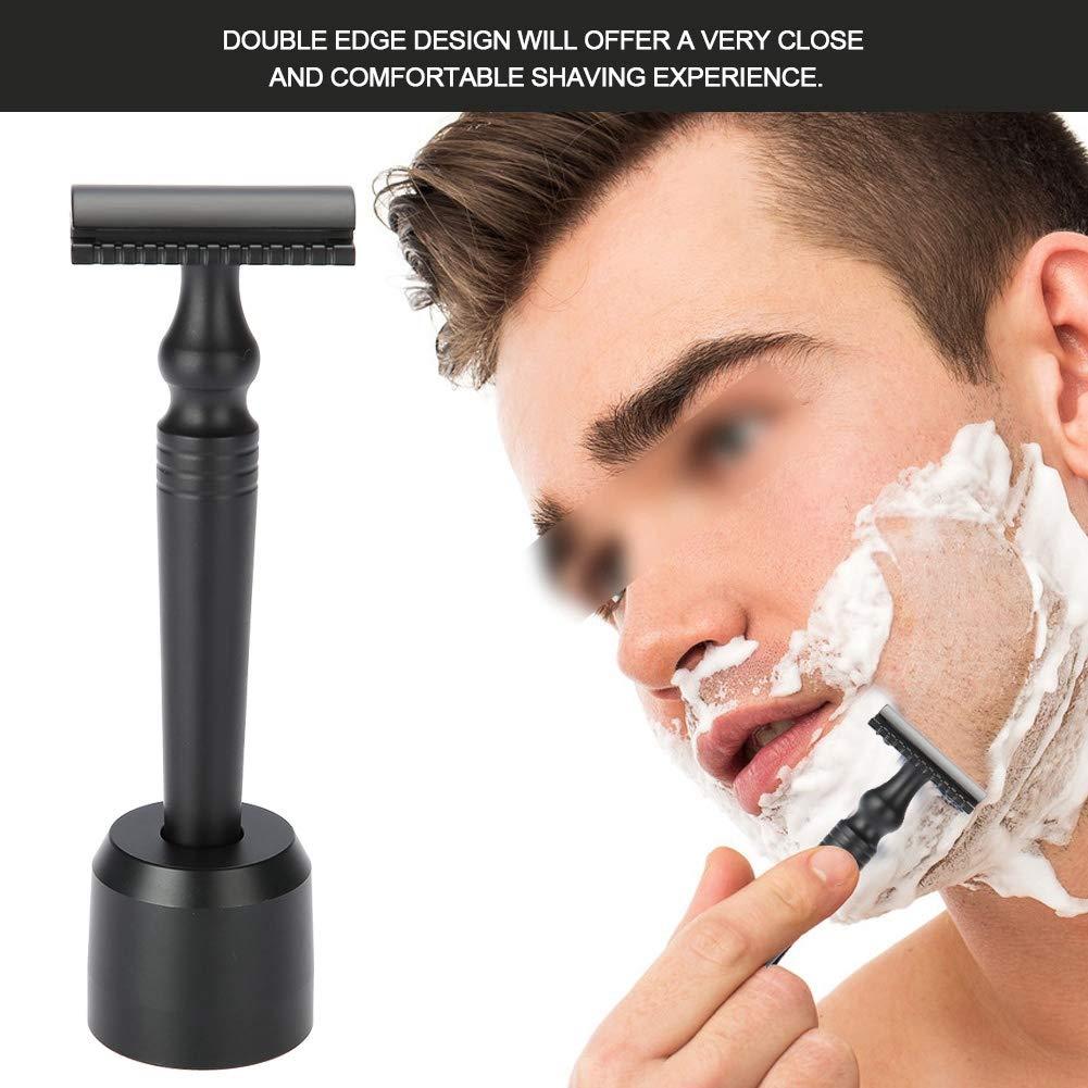 Premium Safety Razor Set - Double Edge Blade & Manual Mustache Shaving ...