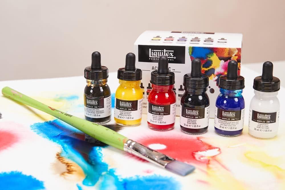 Liquitex Professional Acrylic Ink, 1-oz (30ml), Essential Color Set, Set of  6 Essential - Set of 6