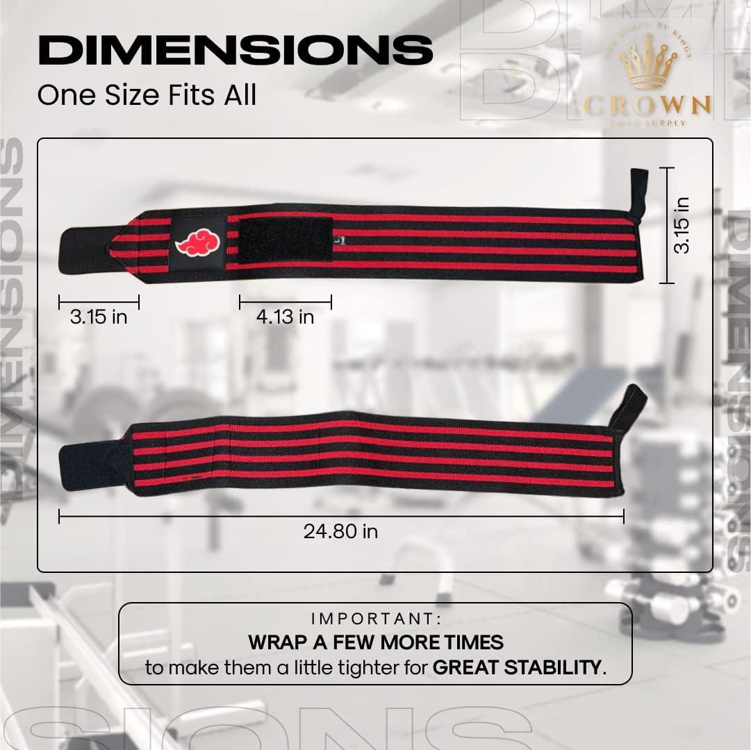 Anime Wrist Wraps Lifting Straps 24" for Men and Women 1 Pair Each