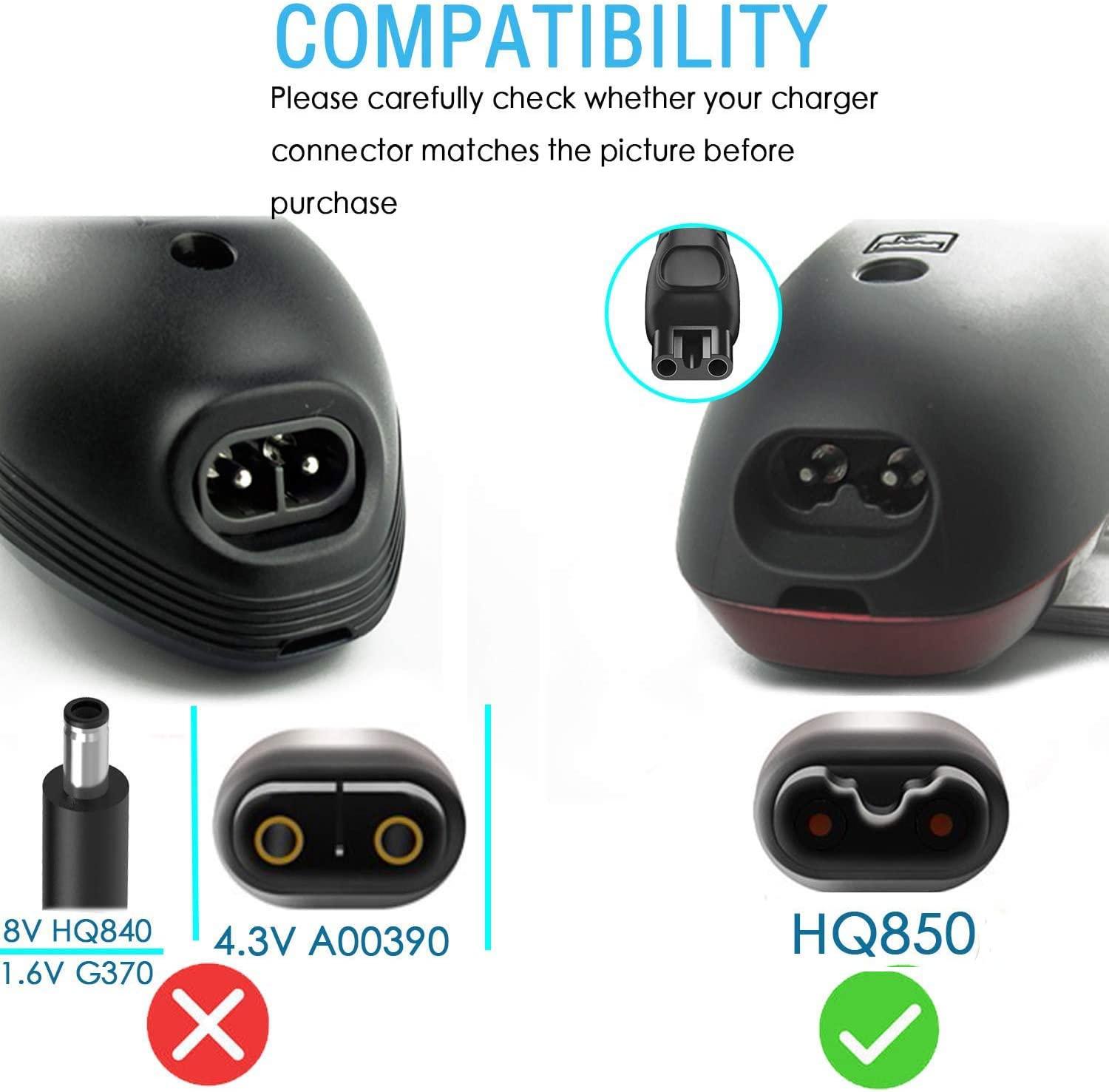 Superer 8V Shaver Charger Fit for Philips HQ850 Norelco Oneblade QP2630