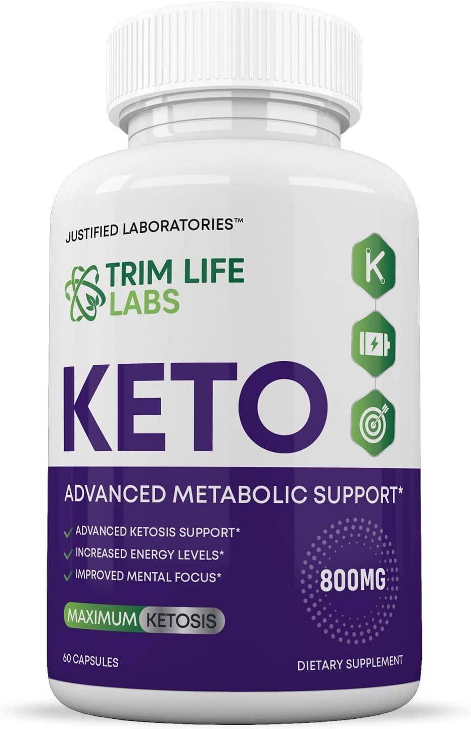 (2 Pack) Trim Life Labs Keto Pills Includes Apple Cider Vinegar