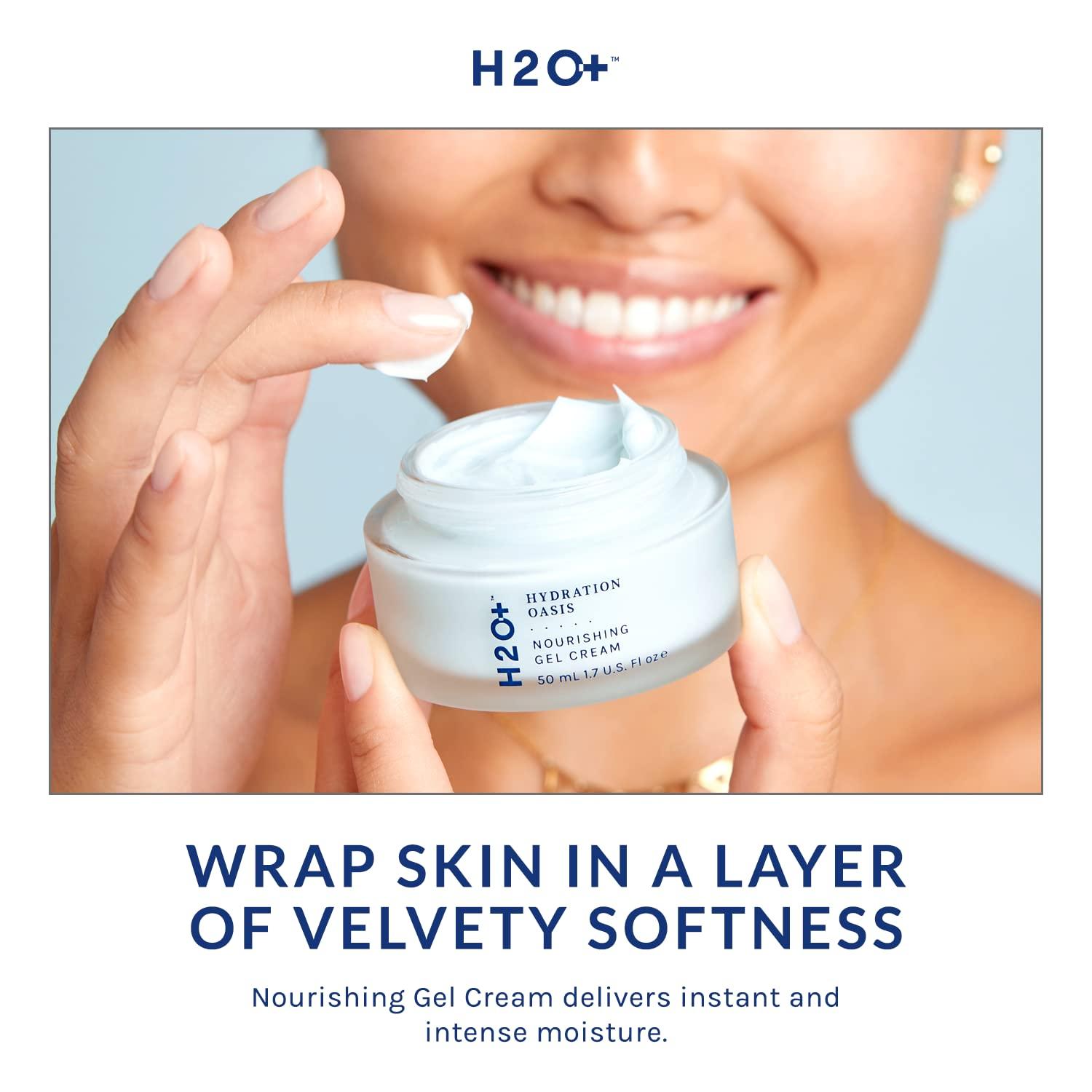 H2O+ Hydration Oasis Nourishing Gel Cream, HydroAmino Infusion, Mini Hyaluronic Acid Improve