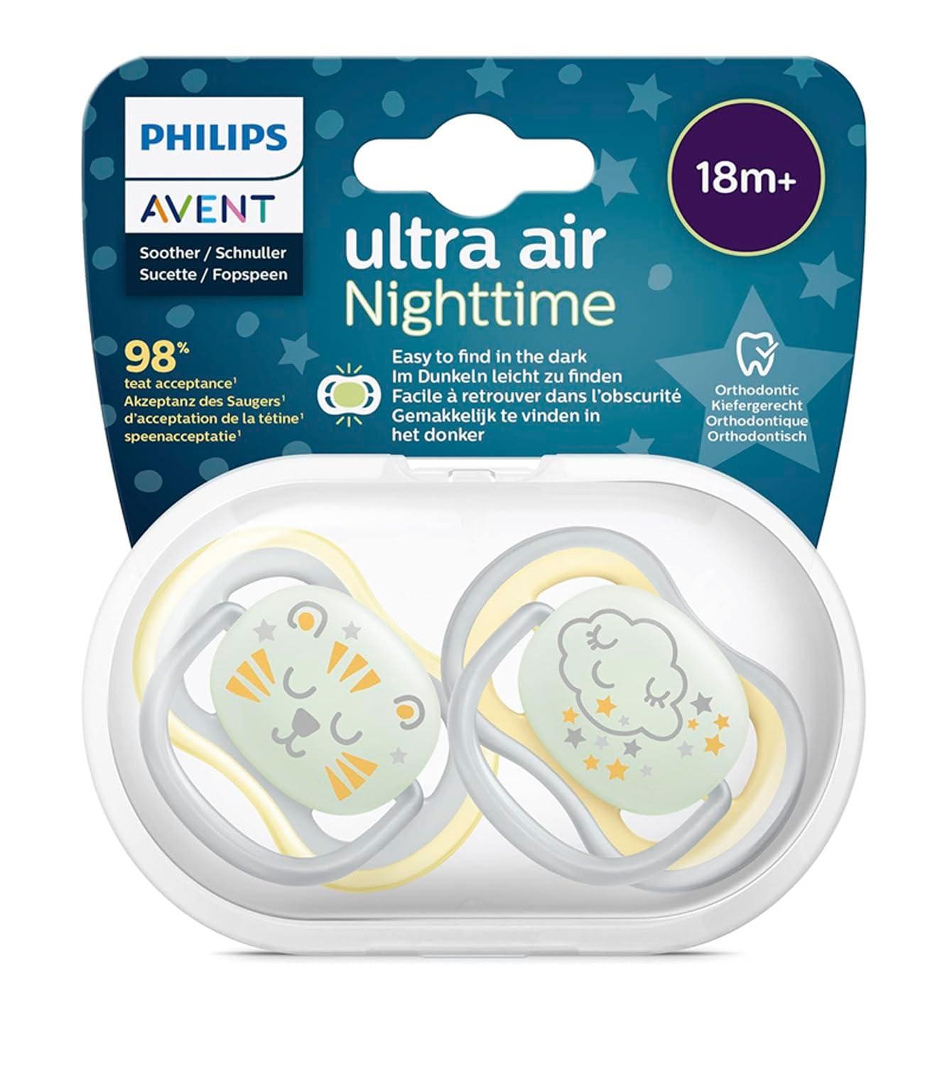 Philips Avent Ultra Air Pacifier Set 18+ Months - 4 Pieces with ...