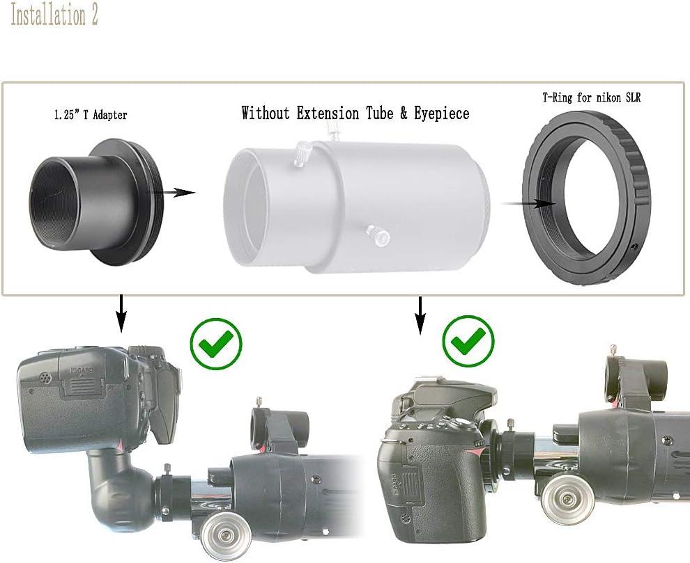 Starboosa Telescope Camera Adapter for Prime-Focus Eyepiece
