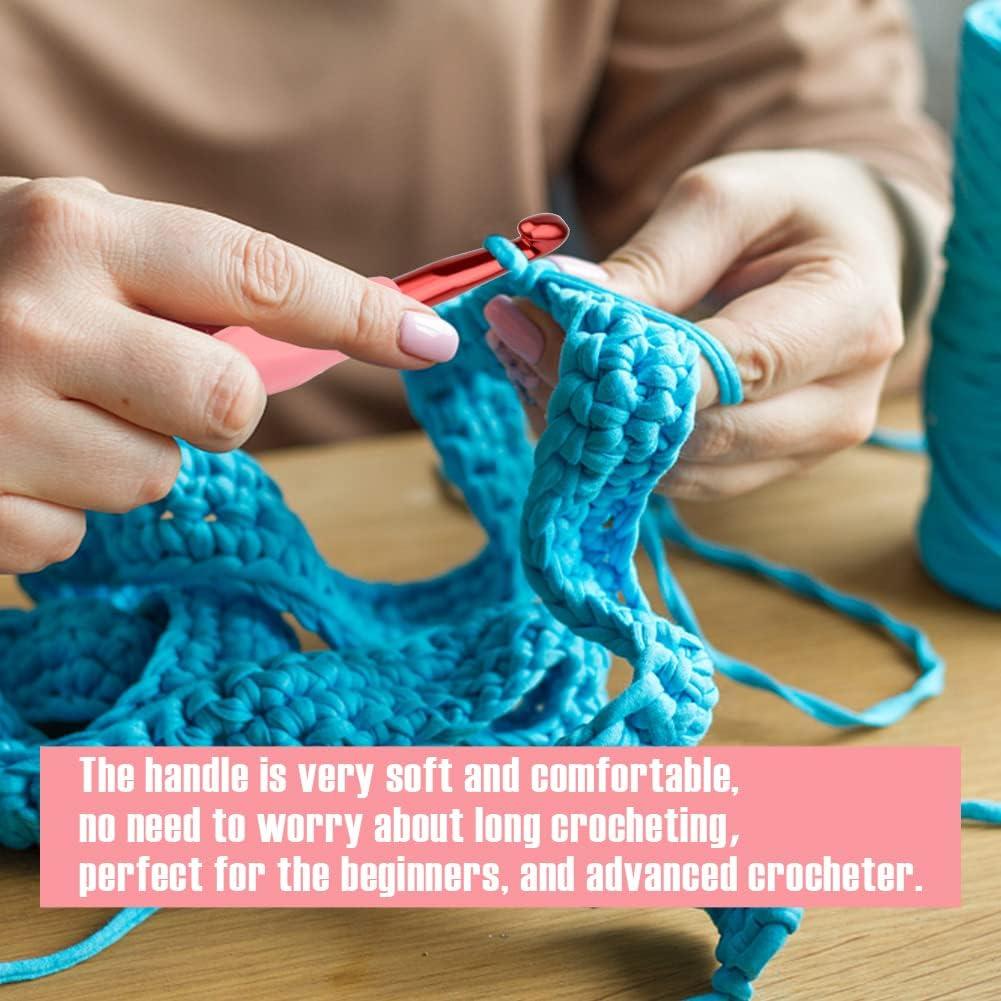 Wooden Crochet Hooks, Ergonomic Crochet Hook for Arthritic Hands, Soft  Crochet Needles for Beginners, Smooth and Comfortable Grip for Knitting  Yarn